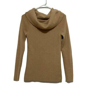 Alex Marie Womens Cowl Neck Pullover Sweater S Beige Rabbit Lagenlook Needs Work